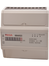 Electronic meter for 80A 3P busbar, digital display